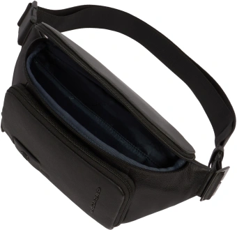 Сумка поясная мужская Piquadro Russel CA7153W137/N черная натур.кожа - купить недорого с доставкой в интернет-магазине