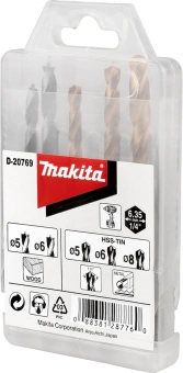 Набор сверл Makita D-20769 по дер/мет (5пред.) - купить недорого с доставкой в интернет-магазине