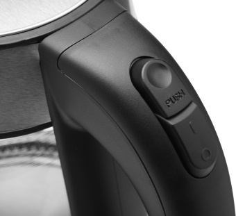 Чайник электрический Kitfort KT-6118 1.7л. 2200Вт прозрачный/серебристый корпус: стекло (КТ-6118) - купить недорого с доставкой в интернет-магазине