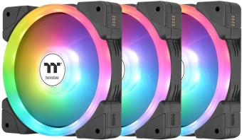Вентилятор для корпуса Thermaltake Swafan EX14 Reverse ARGB 140х140x25 черный 4-pin 38.8дБ (упак.:3шт) (CL-F168-PL14SW-A) Ret - купить недорого с доставкой в интернет-магазине