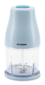Измельчитель электрический Hyundai HYC-P3118 0.8л. 300Вт голубой/синий - цена, купить или заказать с доставкой в интернет-магазине Измельчитель электрический Hyundai HYC-P3118 0.8л. 300Вт голубой/синий - купить недорого с доставкой в интернет-магазине
