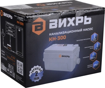 Насос фекальный Вихрь КН-300 300Вт 6000л/час центробежный (68/9/1) - купить недорого с доставкой в интернет-магазине