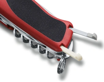 Нож перочинный Victorinox RangerGrip 61 (0.9553.MC) 130мм 11функц. красный/черный карт.коробка - купить недорого с доставкой в интернет-магазине