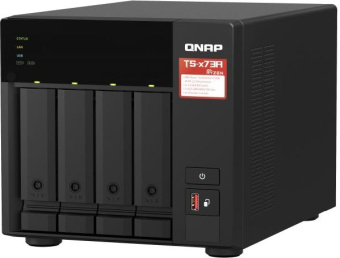 Сетевое хранилище NAS Qnap TS-473A-8G 4-bay настольный Ryzen V1500B - купить недорого с доставкой в интернет-магазине