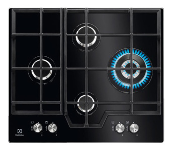 Газовая варочная поверхность Electrolux KGG6456K черный - купить недорого с доставкой в интернет-магазине
