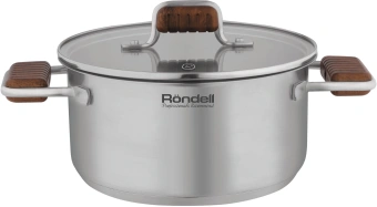 Кастрюля Rondell Fjord RDS-1792 5.2л. d=24см (с крышкой) стальной - купить недорого с доставкой в интернет-магазине