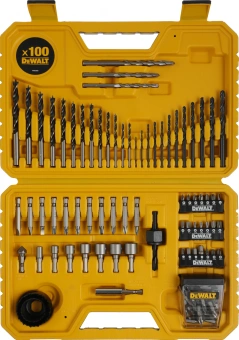 Набор бит и сверл DeWalt DT71563-QZ по дер/мет/бет (100пред.) для шурупов/дрелей/перф - купить недорого с доставкой в интернет-магазине