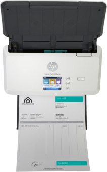 Сканер протяжный HP ScanJet Pro N4000 snw1 (6FW08A) A4 белый/черный - купить недорого с доставкой в интернет-магазине