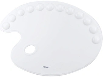 Палитра для смешивания красок Deli 68300 эллипс 400x290мм пластик - купить недорого с доставкой в интернет-магазине