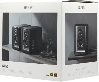 Колонки Edifier QR65 2.0 черный 70Вт BT - купить недорого с доставкой в интернет-магазине