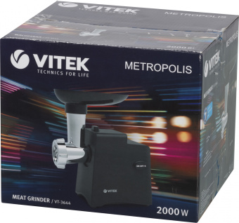Мясорубка Vitek VT-3644 2000Вт черный - купить недорого с доставкой в интернет-магазине