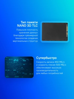Накопитель SSD Silicon Power SATA-III 1TB SP001TBSS3A55S25 Ace A55 2.5" - купить недорого с доставкой в интернет-магазине