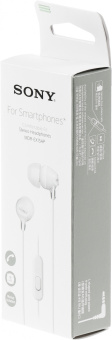Гарнитура внутриканальные Sony MDR-EX15AP 1.2м белый проводные в ушной раковине (MDR-EX15APW) - купить недорого с доставкой в интернет-магазине