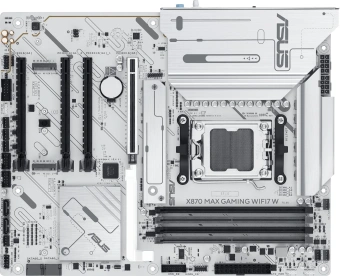 Материнская плата Asus X870 MAX GAMING WIFI7 W SocketAM5 AMD X870 4xDDR5 ATX AC`97 8ch(7.1) 2.5Gg RAID+HDMI - купить недорого с доставкой в интернет-магазине