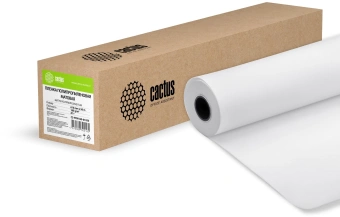 Пленка Cactus CS-PPM160-61050 24"(A1) 610мм-50м/160г/м2/белый матовое для струйной печати втулка:50.8мм (2") - купить недорого с доставкой в интернет-магазине