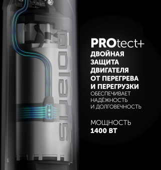 Блендер погружной Polaris PHB 1476 1400Вт белый/серебристый - купить недорого с доставкой в интернет-магазине