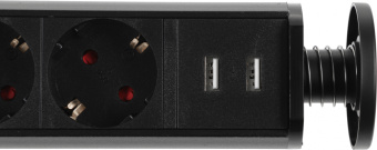 Сетевой разветвитель Premier 3R USB 1.8м (3 розетки) черный (коробка) - купить недорого с доставкой в интернет-магазине