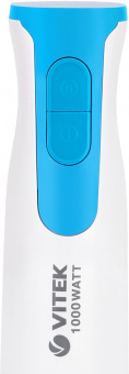 Блендер погружной Vitek VT-8530 1000Вт белый/бирюзовый - купить недорого с доставкой в интернет-магазине