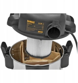 Строительный пылесос DeWalt DXV30SAPTA-QT 750Вт (уборка: сухая/сбор воды/выдув) серебристый - купить недорого с доставкой в интернет-магазине