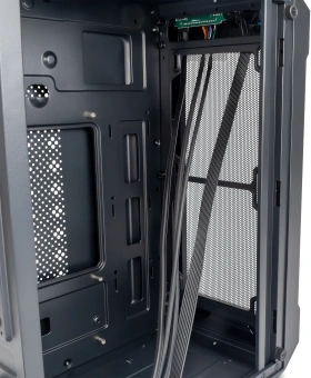 Корпус Оклик OCC-MN301 черный без БП mATX 1x80mm 2x120mm 1xUSB2.0 1xUSB3.0 audio - купить недорого с доставкой в интернет-магазине