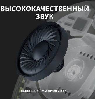 Наушники с микрофоном Logitech G435 черный/желтый накладные BT/Radio оголовье (981-001053) - купить недорого с доставкой в интернет-магазине