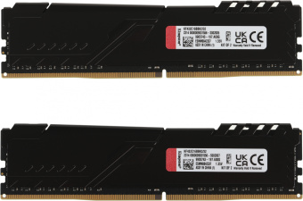 Память DDR4 2x16GB 3200MHz Kingston KF432C16BBK2/32 Fury Beast Black RTL Gaming PC4-25600 CL16 DIMM 288-pin 1.35В single rank с радиатором Ret - купить недорого с доставкой в интернет-магазине