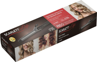 Щипцы Scarlett SC-HS60011 60Вт черный макс.темп.:190С покрытие:керамико-турмалиновое - купить недорого с доставкой в интернет-магазине
