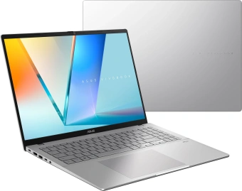 Ноутбук Asus VivoBook S16 M3607KA-SH117 Ryzen AI 5 330 32Gb SSD512Gb AMD Radeon 820M 16" OLED WUXGA (1920x1200) без ОС silver WiFi BT Cam (90NB16T2-M00890) - купить недорого с доставкой в интернет-магазине