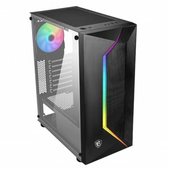 Корпус MSI MAG Vampiric 100R черный без БП ATX 4x120mm 2x140mm 2xUSB2.0 1xUSB3.0 audio bott PSU - купить недорого с доставкой в интернет-магазине