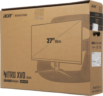 Монитор Acer 27" Nitro XV270UX1bmiiprx черный IPS LED 16:9 HDMI M/M матовая HAS Piv 1000:1 250cd 178гр/178гр 2560x1440 200Hz FreeSync Premium DP 2K 5.03кг - купить недорого с доставкой в интернет-магазине