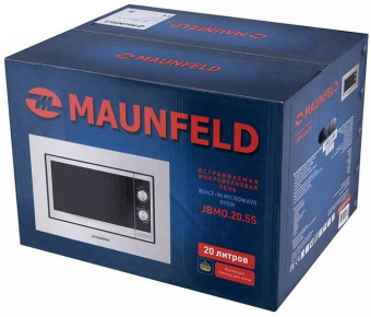 Микроволновая печь Maunfeld JBMO.20.5S 20л. 700Вт нержавеющая сталь/черный (встраиваемая) - купить недорого с доставкой в интернет-магазине