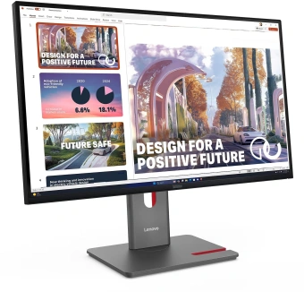 Монитор Lenovo 27" ThinkVision P27qd-40 черный IPS LED 4ms 16:9 HDMI матовая HAS Piv 350cd 178гр/178гр 2560x1440 120Hz DP QHD USB 6.8кг - купить недорого с доставкой в интернет-магазине