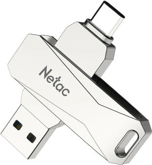 Флеш Диск Netac 128GB U782C NT03U782C-128G-32PN USB3.0 серебристый - купить недорого с доставкой в интернет-магазине