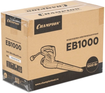 Воздуходувка Champion EB1000 1000Вт пит.:от сети желтый/черный - купить недорого с доставкой в интернет-магазине