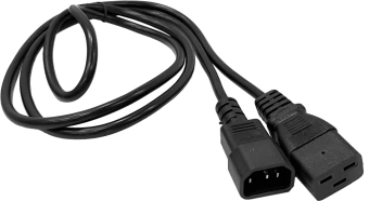 Шнур питания Lanmaster LAN-PP19/14-0.5-BK C19-С14 проводник.:3x0.75мм2 0.5м 220В 10А черный - купить недорого с доставкой в интернет-магазине