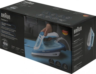 Утюг Braun FI3144BL 2400Вт голубой/белый - купить недорого с доставкой в интернет-магазине