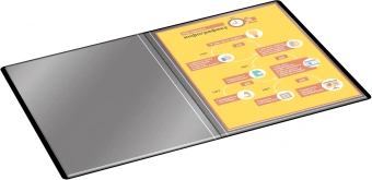 Папка с 30 прозр.вклад. Silwerhof Eco A4 пластик 0.5мм черный - купить недорого с доставкой в интернет-магазине