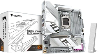 Материнская плата Gigabyte B850M AORUS ELITE WIFI6E SocketAM5 AMD B850 mATX AC`97 8ch(7.1) 2.5Gg RAID+DP - купить недорого с доставкой в интернет-магазине
