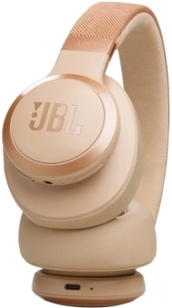 Гарнитура накладные JBL Live 770NC бежевый беспроводные bluetooth оголовье (JBLLIVE770NCSAT) - купить недорого с доставкой в интернет-магазине