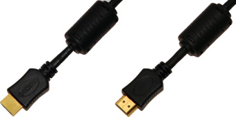 Кабель соединительный аудио-видео Premier 5-813 HDMI (m)/HDMI (m) 1.5м. феррит.кольца черный (5-813 1.5) - купить недорого с доставкой в интернет-магазине