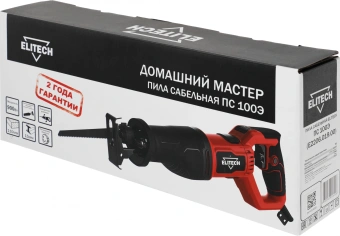 Сабельная пила Elitech ПС 100Э 900Вт 2800ход/мин (204028) - купить недорого с доставкой в интернет-магазине