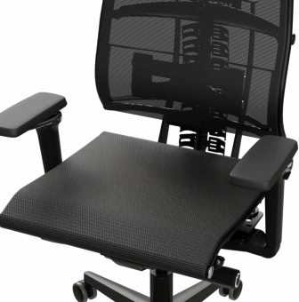 Кресло руководителя эргономичное Метта Yoga Spine Black Edition черный сиденье черный сетка с подголов. крестов.5-луч. металл хром - купить недорого с доставкой в интернет-магазине