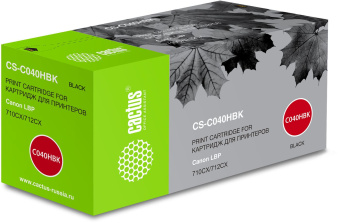 Картридж лазерный Cactus CS-C040HBK 040 H BK черный (12500стр.) для Canon LBP 710CX/712CX I-Sensys - купить недорого с доставкой в интернет-магазине