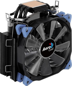 Устройство охлаждения(кулер) Aerocool Verkho 5 DARK Soc-AM5/AM4/1151/1200/2066/2011/1700 4-pin 15-27dB Al+Cu 150W 741gr Ret (VERKHO 5 DARK PWM) - купить недорого с доставкой в интернет-магазине