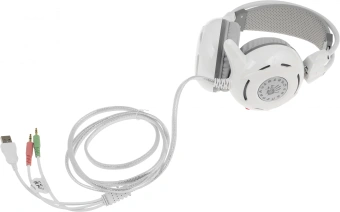 Наушники с микрофоном A4Tech Bloody G300 белый/серый 1.8м мониторные оголовье (G300 WHITE+GREY) - купить недорого с доставкой в интернет-магазине