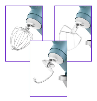 Миксер планетарный Kitfort КТ-1391-2 800Вт синий - купить недорого с доставкой в интернет-магазине