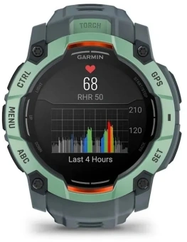 Смарт-часы Garmin Instinct 3 1.4" AMOLED корп.серый рем.серый (010-03020-01) - купить недорого с доставкой в интернет-магазине