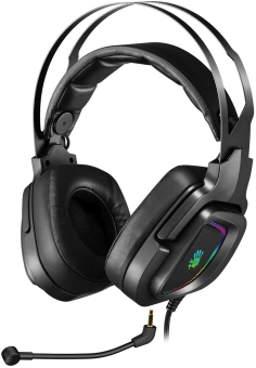 Наушники с микрофоном A4Tech Bloody G570 черный/серый 2м мониторные USB оголовье (G570 (BLACK+GREY) USB) - купить недорого с доставкой в интернет-магазине