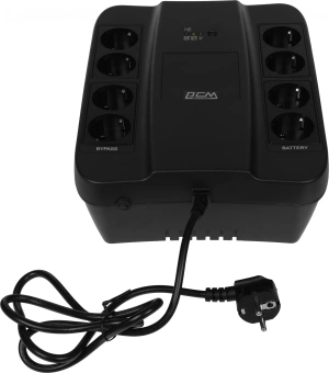 Источник бесперебойного питания Powercom Spider SPD-650N 390Вт 650ВА черный - купить недорого с доставкой в интернет-магазине