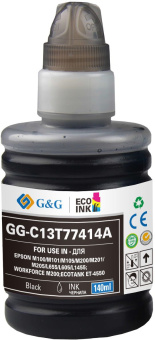 Картридж струйный G&G GG-C13T77414A черный пигментный (140мл) для Epson M100/105/200/205 - купить недорого с доставкой в интернет-магазине